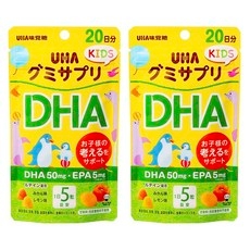 유하미카쿠토 서프리 키즈 DHA 50mg EPA 5mg 감귤 & 레몬맛 구미, 2개, 100정 상세 이미지
