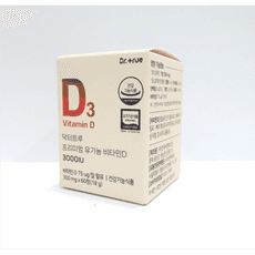 닥터트루 프리미엄 유기농 비타민D 3000IU 300mg X 60정, 1개 이미지