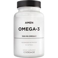 Amen Omega-3 Supplement - 1500mg High-Potency Daily Omega 3 - EPA and DHA Fatty Acids Fish Oil - 4, Amen Omega-3 Supplement - 1500 이미지