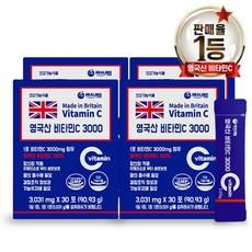 힐링 영국산 비타민C 3000, 90.93g, 4개 상품 이미지