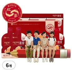 종근당 어린이 홍삼 6년근 홍삼농축액 사양벌꿀 진세노사이드 진액 원액 엑기스, 6개, 600ml 상품 이미지