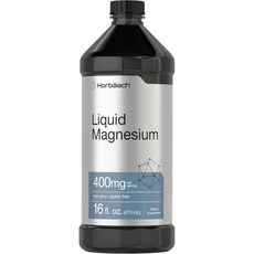 Horbäach Liquid Magnesium 400 mg | 16 oz | Vegetarian Non-GMO & Gluten Free Supplement, 1개 상세 이미지