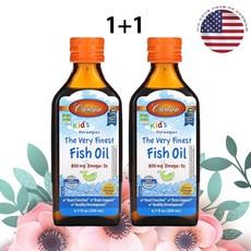 칼슨 키즈 노르웨지안 오메가3 비타민E 액상 200ml 80회 분 오렌지맛 x 2병, 2개 상품 이미지
