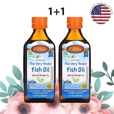 칼슨 키즈 노르웨지안 오메가3 비타민E 액상 200ml 80회 분 오렌지맛 x 2병, 2개 상세 이미지