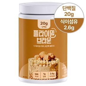 플라이밀 단백질 쉐이크 브라운 미숫가루맛 대용량, 630g, 1개 상품 이미지
