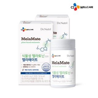 CJ웰케어 닥터뉴트리 식물성 멜라토닌 함유 멜라메이트 100% 식물성 멜라토닌, 30정, 1개 상세 이미지