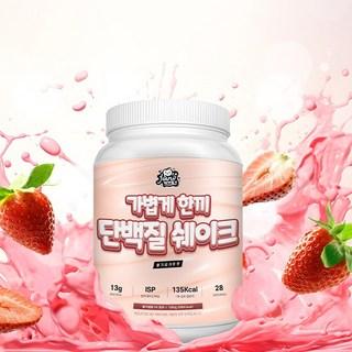 자니웨이 가볍게한끼 식사대용 단백질 쉐이크 딸기요거트맛, 1개, 1kg 상품 이미지
