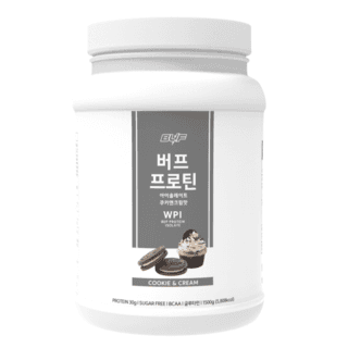 버프 프로틴 아이솔레이트 WPI 100% 유청 단백질 파우더 헬스 보충제 파우더 쿠키앤크림 1.5kg 상품 이미지
