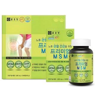 종근당 프리미엄 엠에스엠 MSM 비타민D 아연, 120정, 4개 상품 이미지