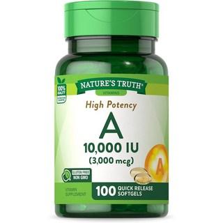 네이쳐스트루쓰 하이포텐시 비타민A Nature's Truth High Potency Vitamin A 3 000 mcg (10 000 IU), 100정, 6개 상품 이미지