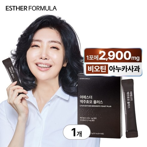 New 여에스더 맥주효모 비오틴 울트라 케어 14포 4박스, 56g, 1개 상세 이미지