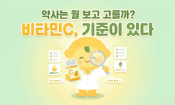 비타민C, 약사는 뭘 보고 고르는 걸까?