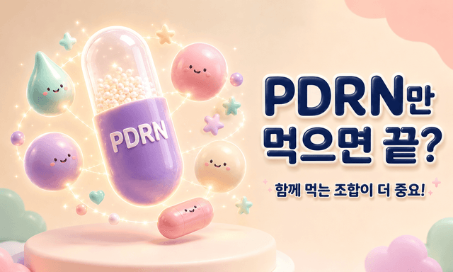 PDRN만 먹으면 되는 줄 알았는데, 뭘 같이 먹느냐가 더 중요했습니다